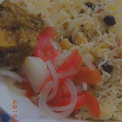 A picture of Qabli or Kaly chany ka Pulao.