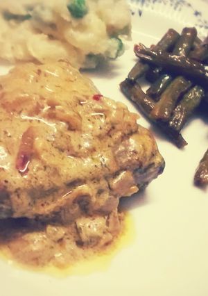A picture of Chicken with Creamy Mustard Sauce.