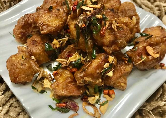 Ayam Popcorn Goreng Bawang