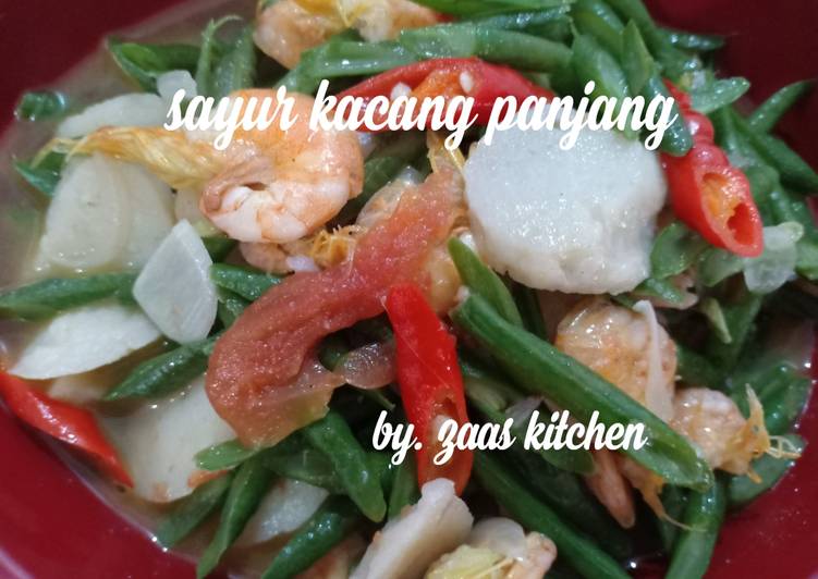 Resep Sayur kacang panjang, Lezat