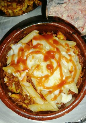 صورة لوصفة طاجن مكرونة بالجمبري