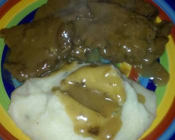 Fast Cooking Methods Liver Onions Homemade Gravy  Mashed Potatoes Delicious Simple