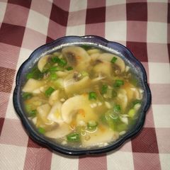 Quick and healthy mushroom soup A picture of Quick and healthy mushroom soup.