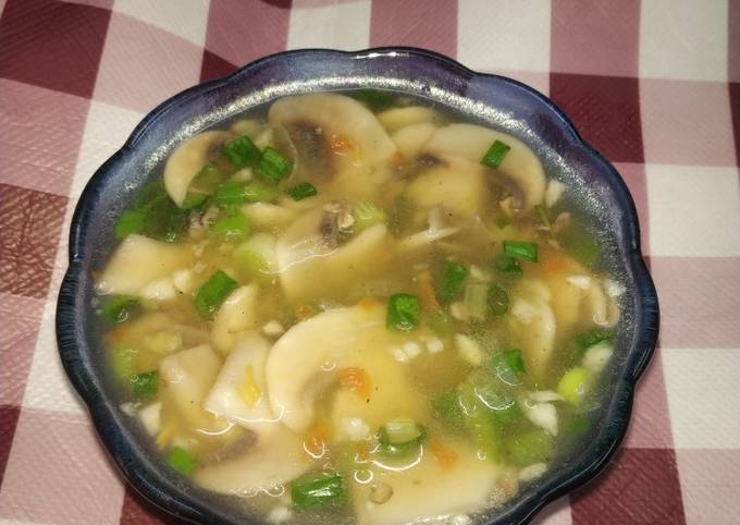 Quick and healthy mushroom soup