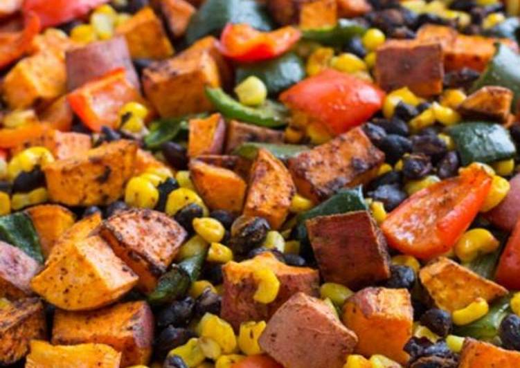 How to Make Any-night-of-the-week Vickys Mexican-Style Sweet Potato Salad with Honey Mustard Dressing, Gluten, Dairy, Egg, Soy &amp; Nut-Free