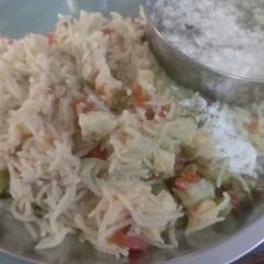 Vegetable biryani A picture of Vegetable biryani.