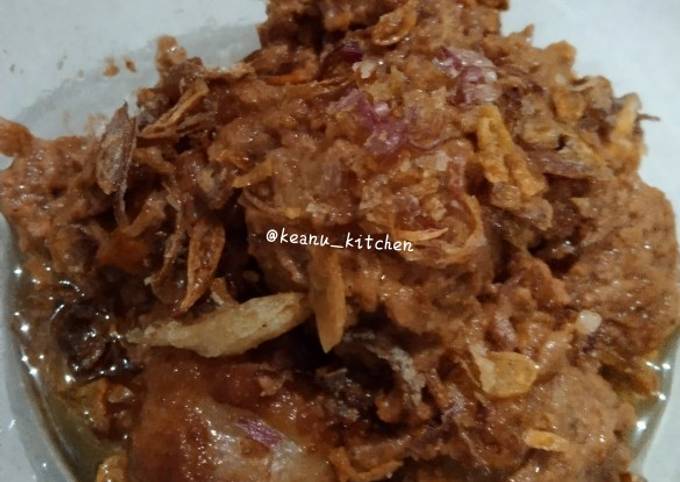 Cara Gampang Membuat 59.Cilok isi Ayam Bumbu Kacang yang Bikin Ngiler