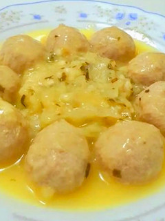 Una foto de Albóndigas al vino blanco