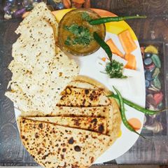 Kalle chane ki dal ka paratha A picture of Kalle chane ki dal ka paratha.