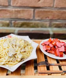 mì ý sốt kem nấm