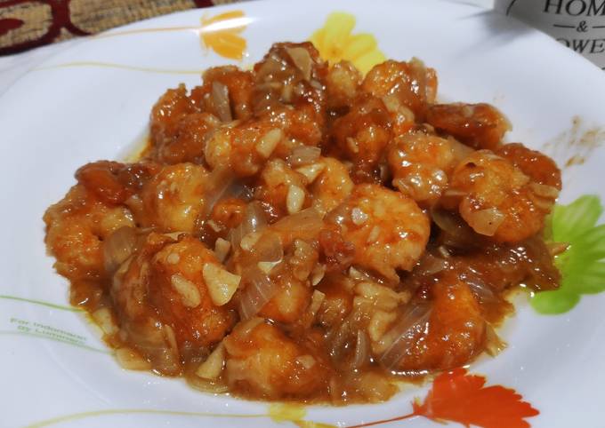 Udang goreng tepung saos tiram