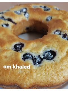 صورة لوصفة كيكة الليمون مع البلوبيري