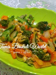 Foto resep Tumis Brokoli Wortel (Orak Arik)