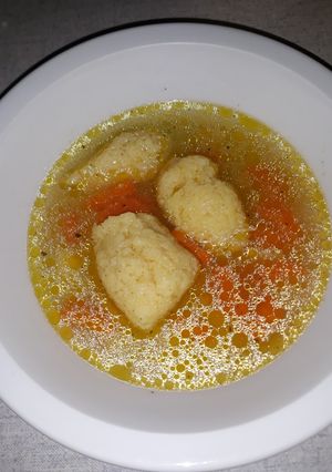 Grízgaluska leves recept fotója