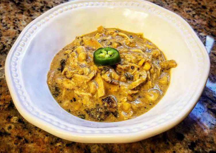 Recipe of Quick Instant Pot: Creamy Green Chicken Chilli