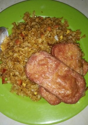 Foto resep Nasi Goreng Kornet Bawang Putih