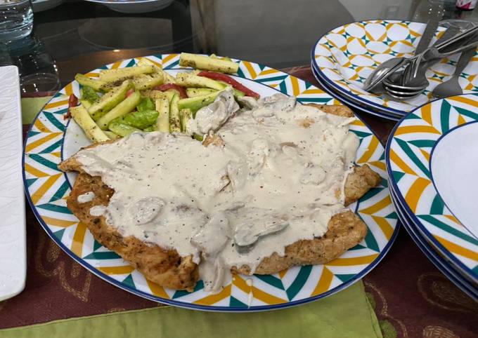 Creamy Steaks with veggies