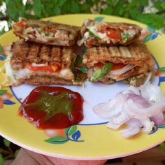A picture of Double cheese Club sandwich.