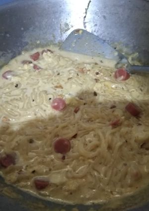 Foto resep Indomie Kari Carbonara Pedas