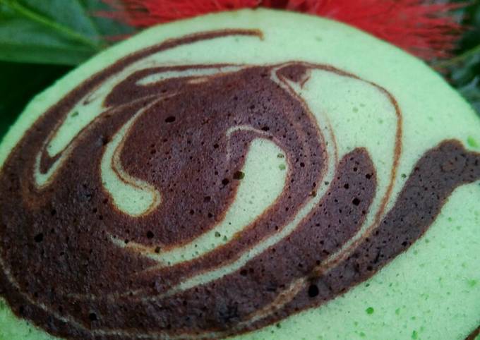 Resep Kue Marmer  Chocolatos Green Tea Magic Com oleh Ratna 