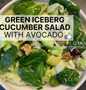 Easy Steps to Make Green Iceberg Cucumber Salad with Avocado l Vegan Salad l Easy &amp; Healthy Salad Recipes the So Delicious So Delicious
