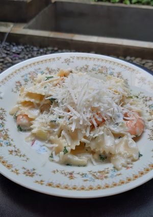 Foto resep Shrimp Pasta Alfredo