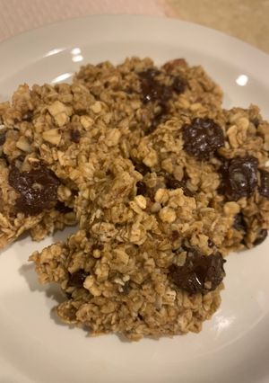A picture of Simple PB Banana Oat Cookies.