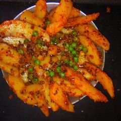 A picture of Homemade aloo achar.