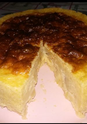 Foto principal de Tarta puding, manzana, plátano y limón
