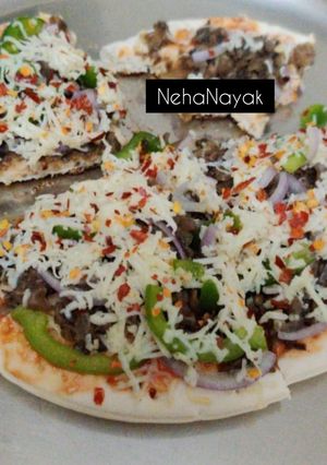 A picture of Mushroom Pizza.