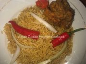Gambar nasi, ayam, bubuk kari
