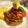 Rainbow mini pancakes