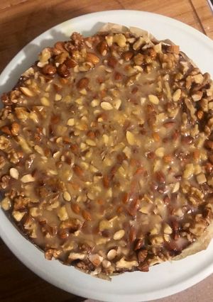 Nusskuchen mit Salzkaramell Rezepthauptbild