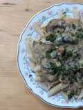 🌿Champignons et tofu fumé façon sauce Stroganoff