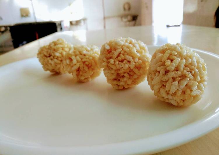 Recipe of Homemade Murmura Ladoo (puffed rice)