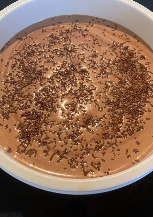 Una foto de Helado de Nutella y miel