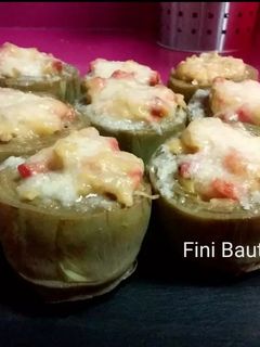 Una foto de Alcachofas rellenas con chorizo desgrasado