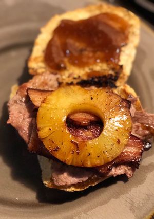 A picture of Hawaiian Steak Sandwich.