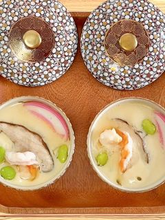 【電鍋料理】日式海鮮茶碗蒸 的食譜成品照片