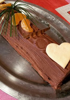 Une photo de ☆Bûche Brownie Chocolat☆