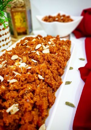 A picture of Gajar ka halwa.