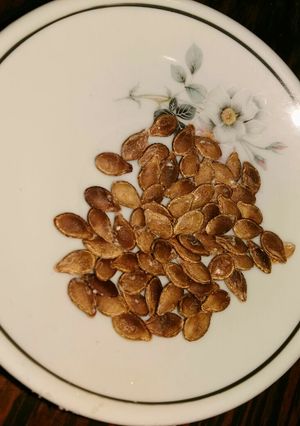 Una foto de Semillas de calabaza tostadas