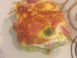 Quiche de brócoli con jamón