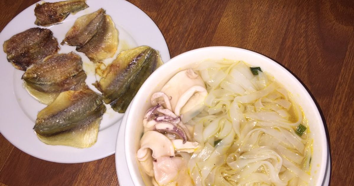 Instant Beef Pho With Squid And Dried Filefish Recipe By đặng Yến