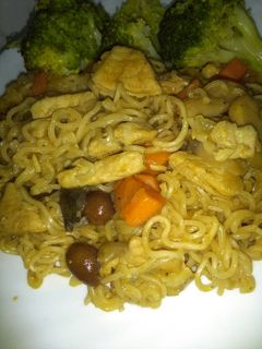 Una foto de Fideos al wok