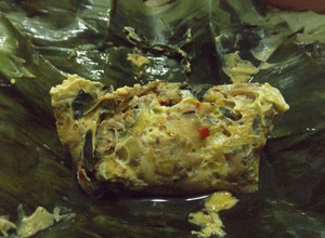 รูปของ หมกหัวปลีไก่ใส่ไข่