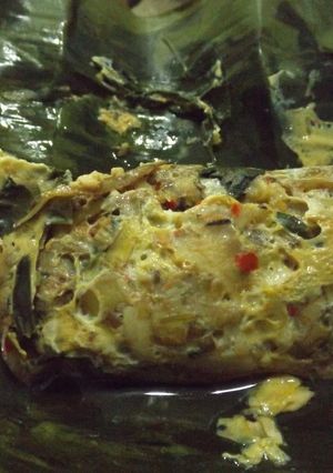 รูปของ หมกหัวปลีไก่ใส่ไข่