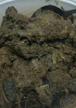 Foto resep Bebek bumbu hitam khas madura sambal bawang