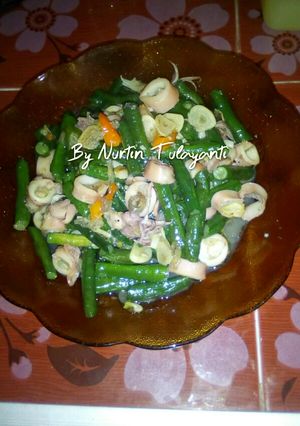 Foto resep Tumis kacang panjang cumi asin