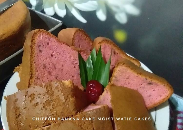 Chiffon banana cake